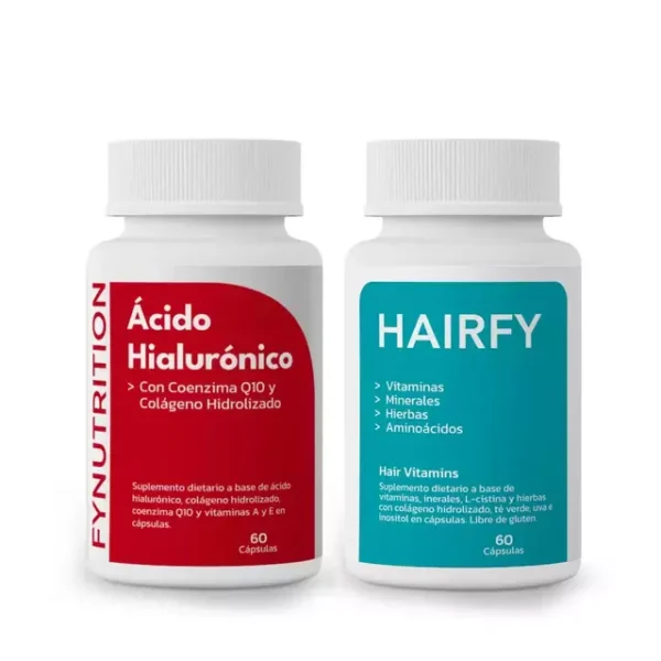 Combo cabello fuerte y sano - Vitaminas Hairfy - Ácido Hialurónico